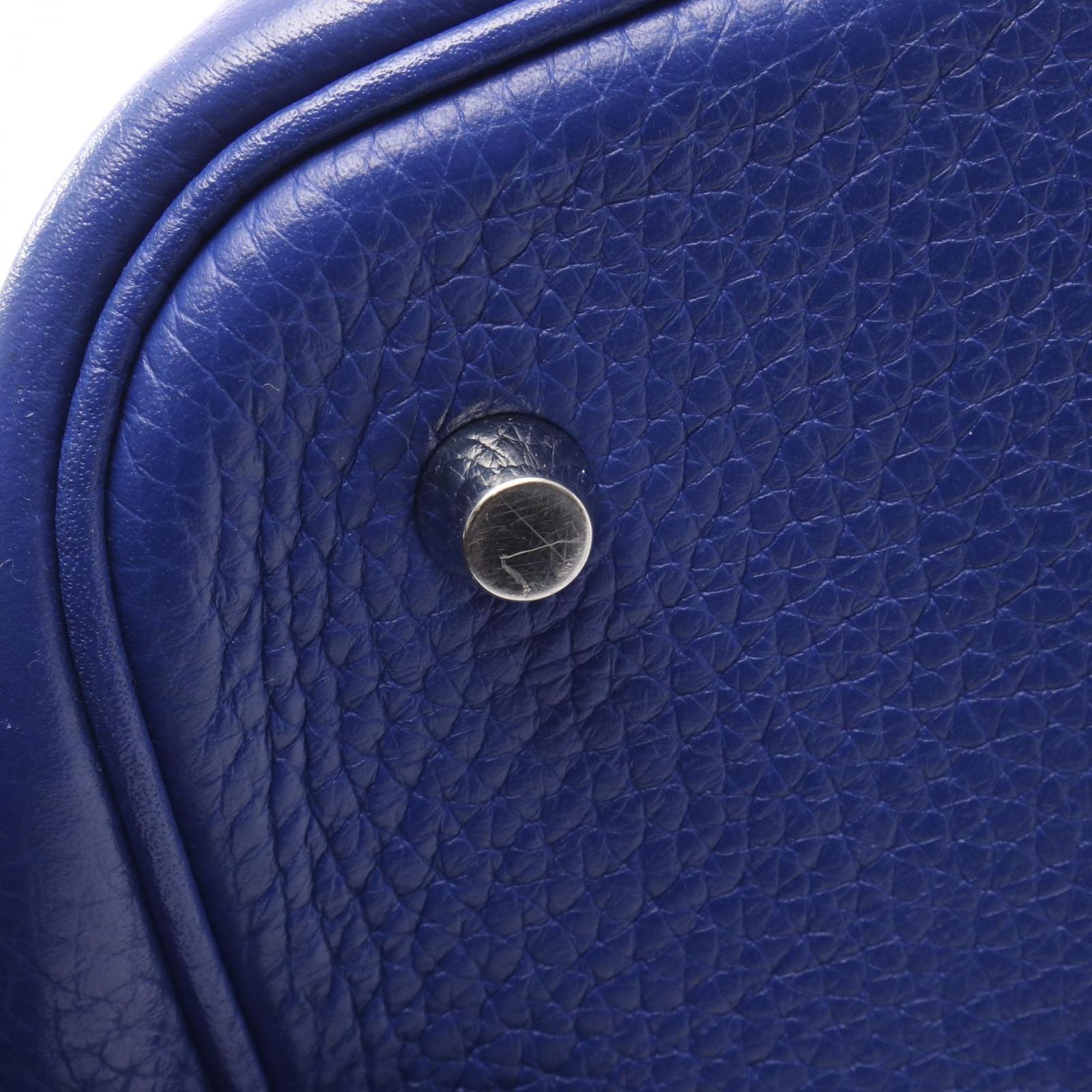 Hermes Handbag Picotin Lock Blue Royale Leather — view 9