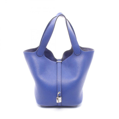 Hermes Handbag Picotin Lock Blue Royale Leather