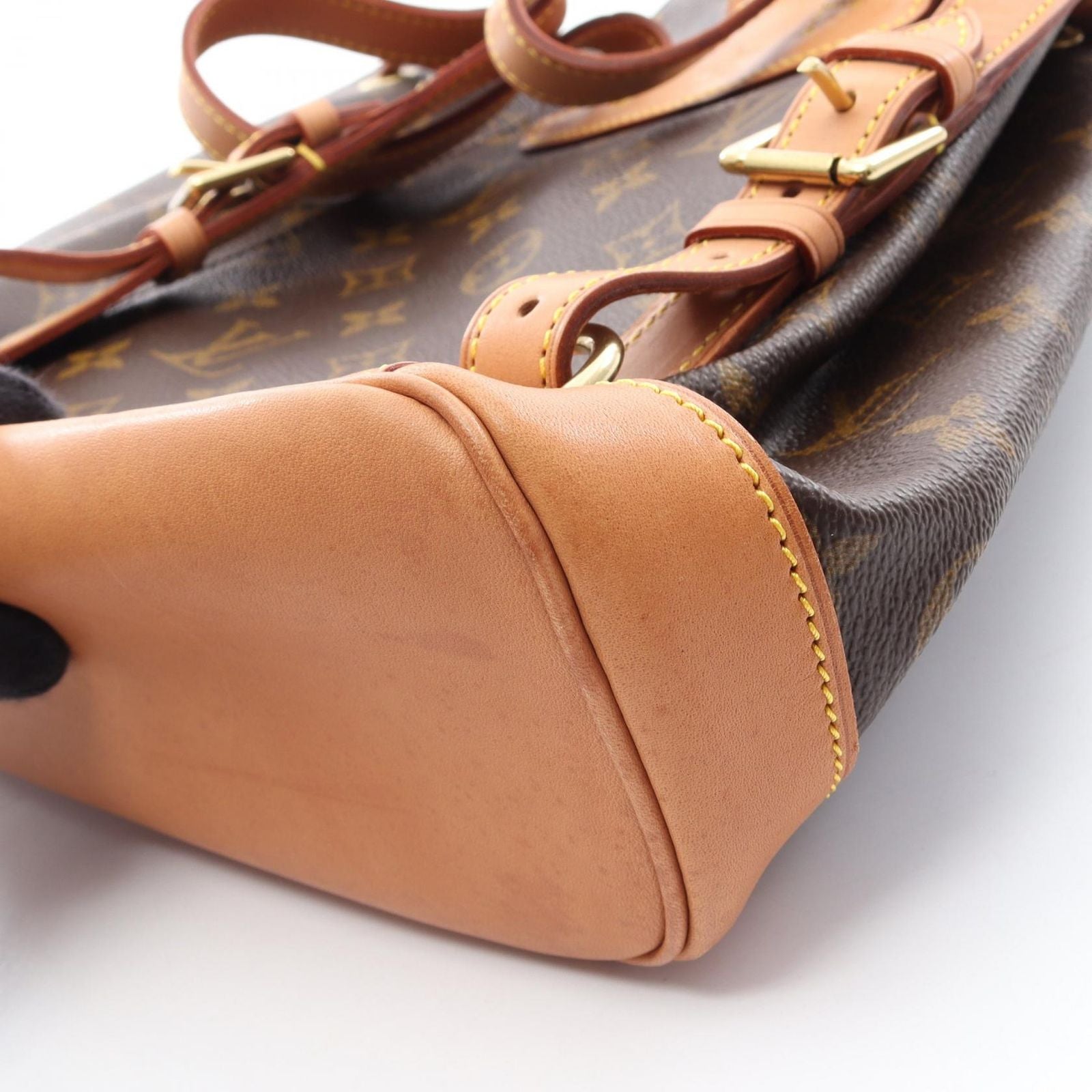 Louis Vuitton Backpack Montsouris Canvas Leather — view 7