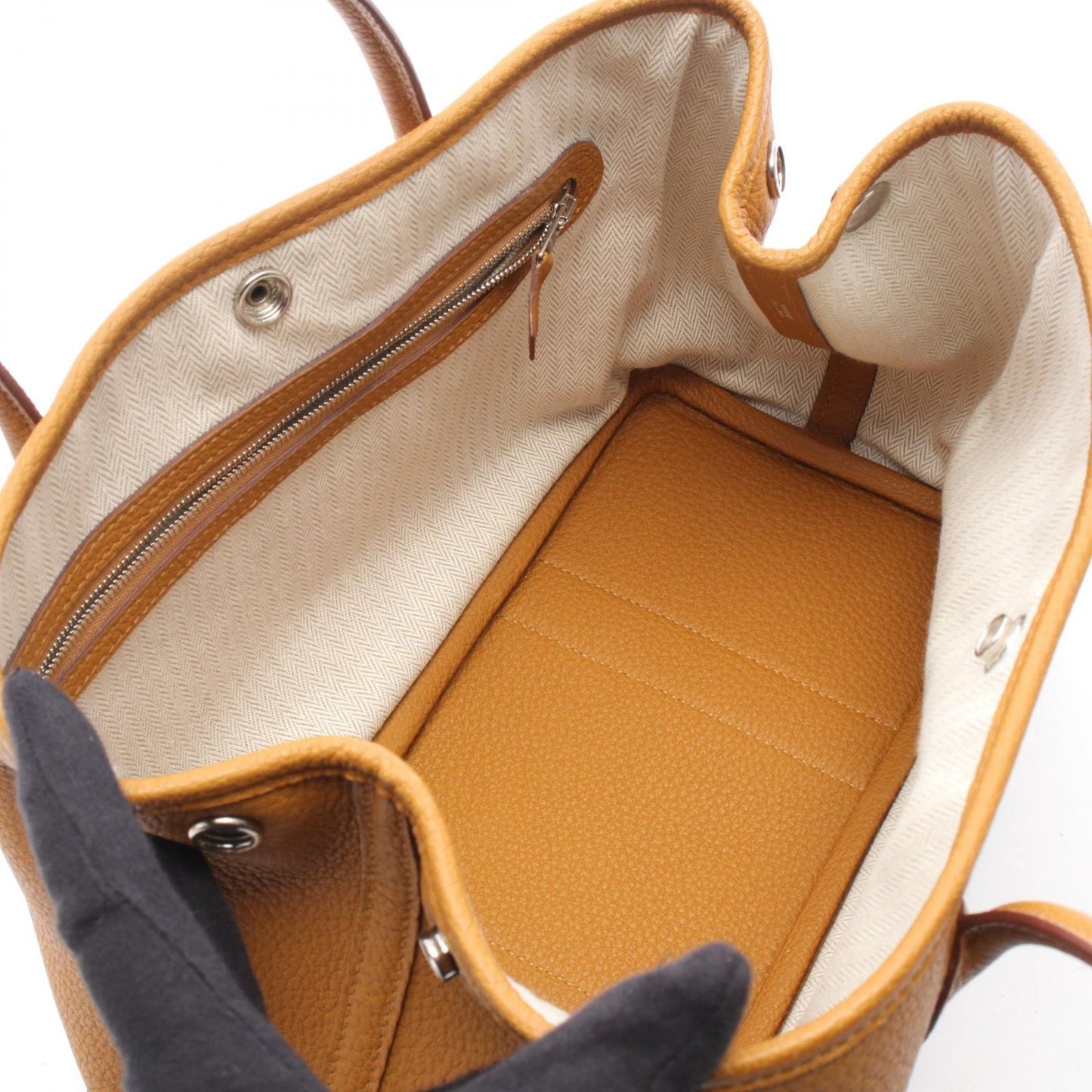 Hermes Tote Garden Party TPM Sesame Leather — view 3