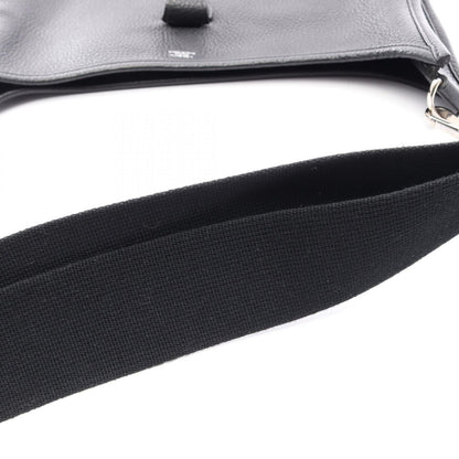Hermes Shoulder Bag Evelyne 3 Trois GM Black Leather — view 8