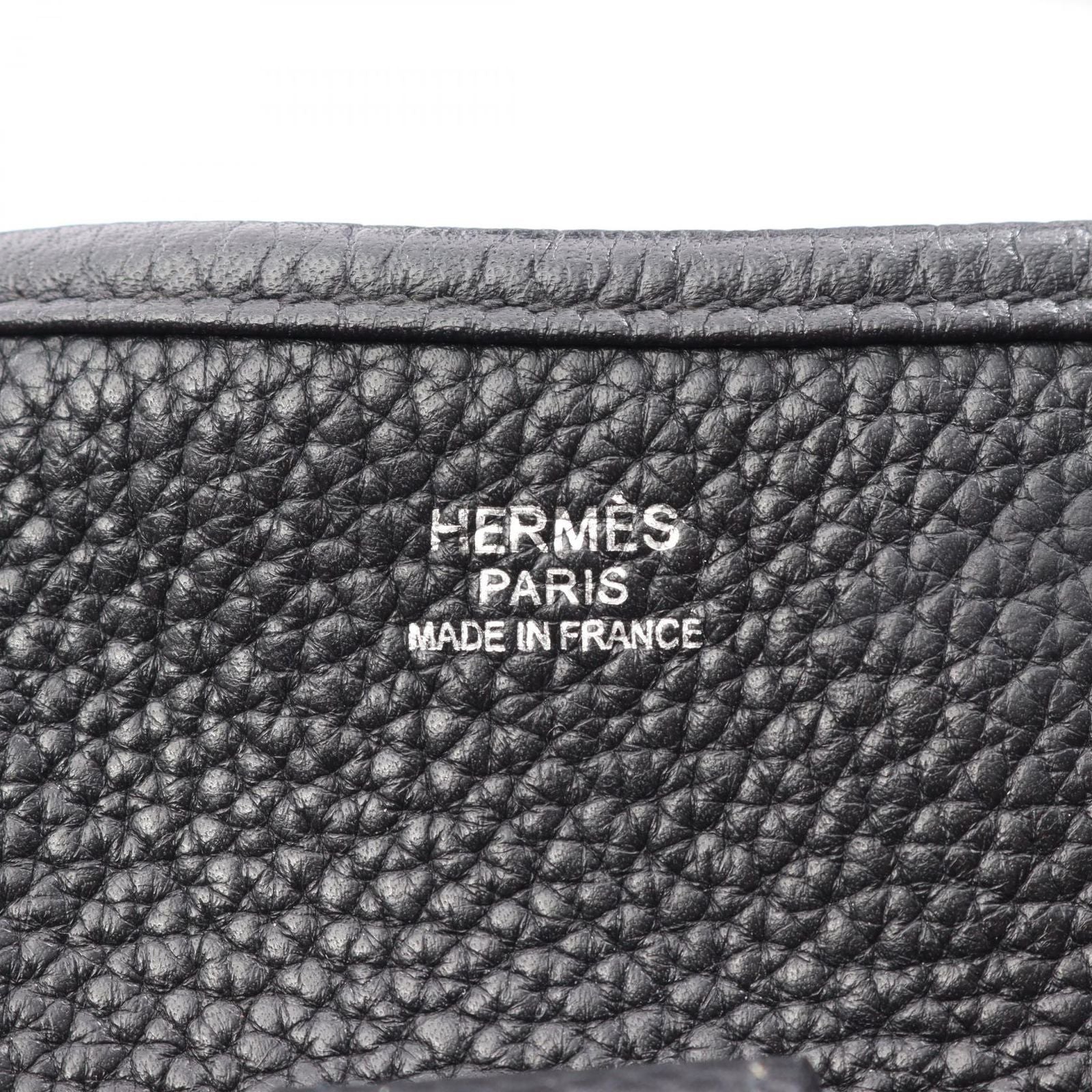 Hermes Shoulder Bag Evelyne 3 Trois GM Black Leather — view 4
