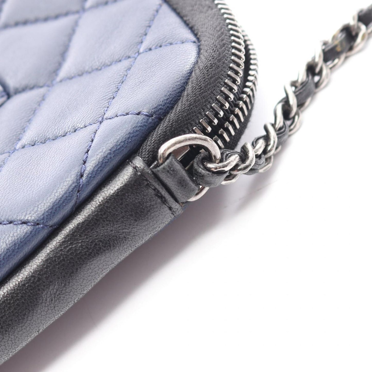 Chanel Shoulder Bag Girl Navy Black Lambskin Chain — view 7
