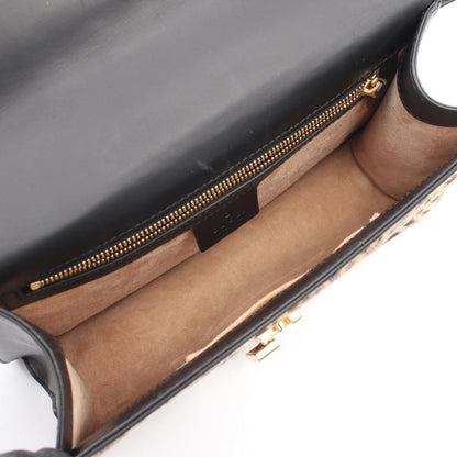 Gucci Shoulder Bag Sylvie Small Web Line 2-Way Beige Leather — view 3