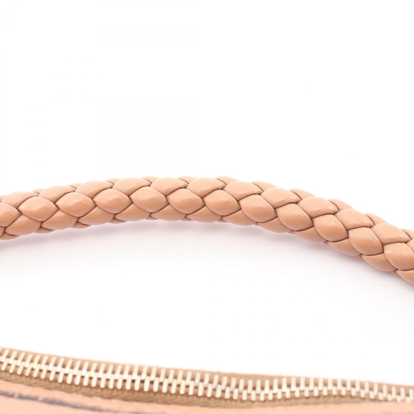 Gucci Shoulder Bag Pink Beige Leather Bamboo — view 6