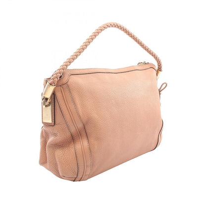 Gucci Shoulder Bag Pink Beige Leather Bamboo — view 2