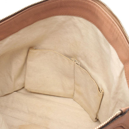 Gucci Shoulder Bag Pink Beige Leather Bamboo — view 8