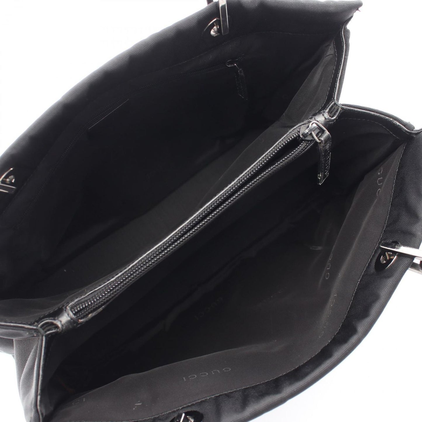 Gucci Tote Bamboo 002 Black Nylon — view 3