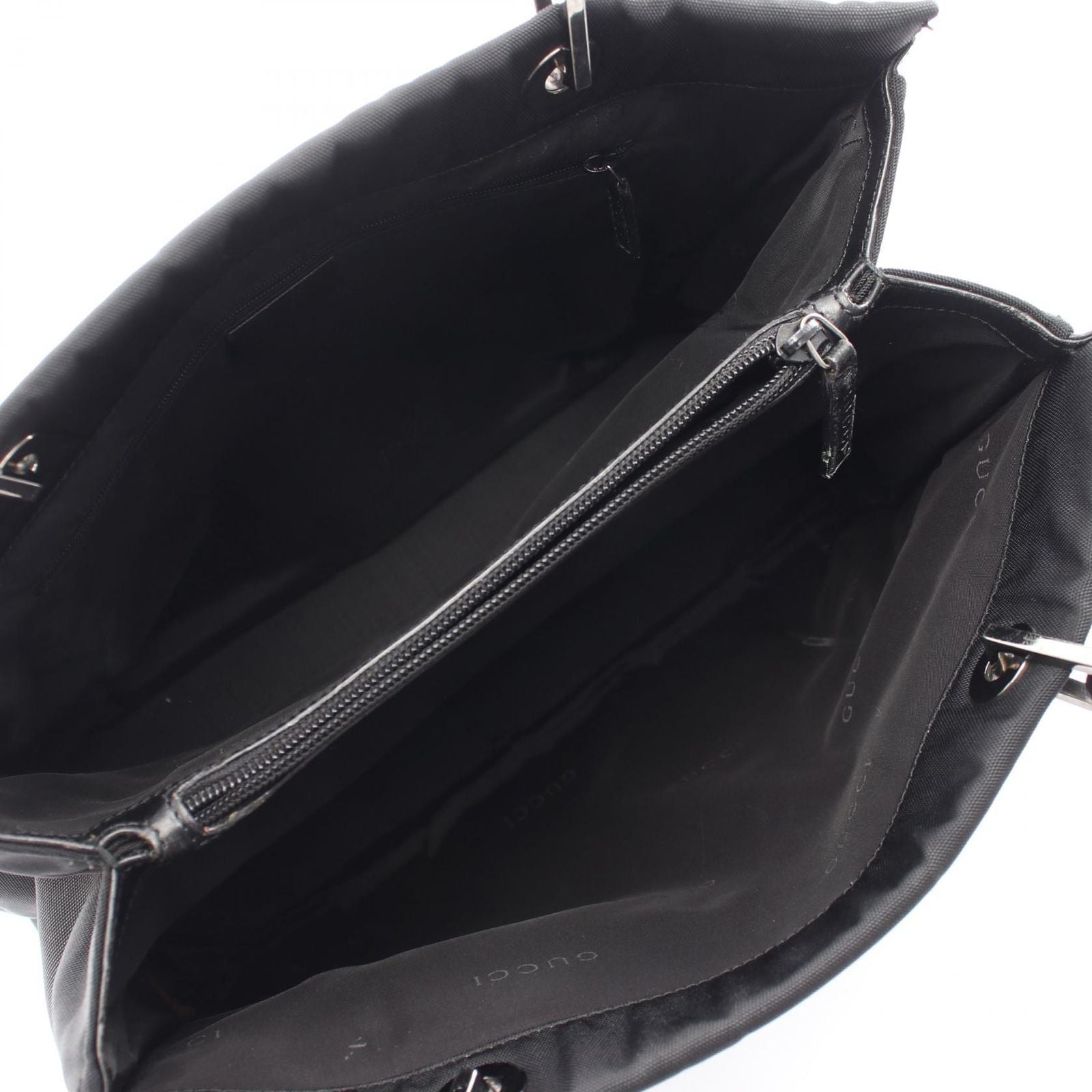 Gucci Tote Bamboo 002 Black Nylon — view 3