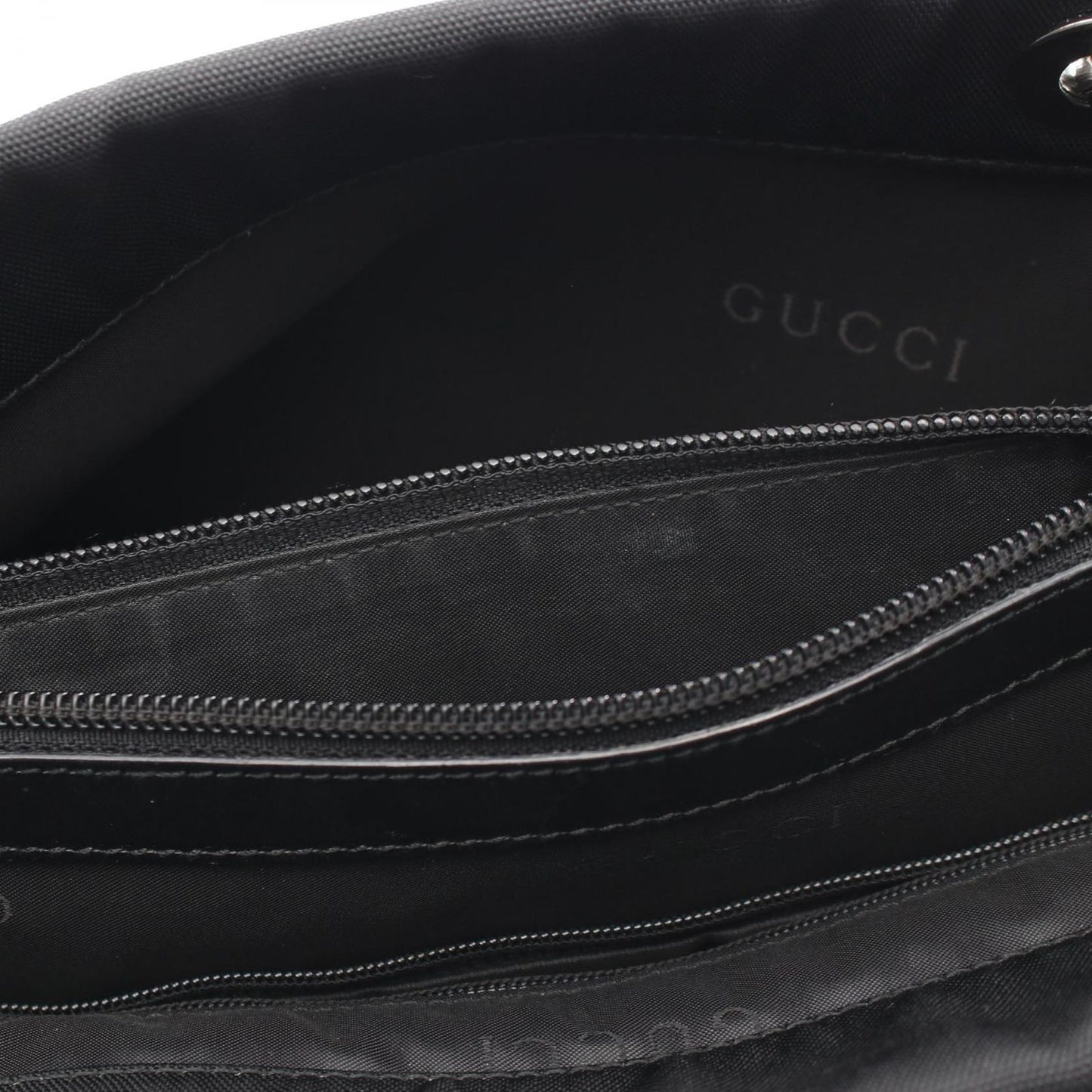 Gucci Tote Bamboo 002 Black Nylon — view 9