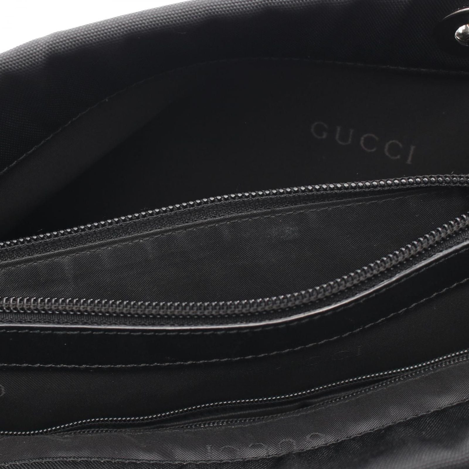 Gucci Tote Bamboo 002 Black Nylon — view 9