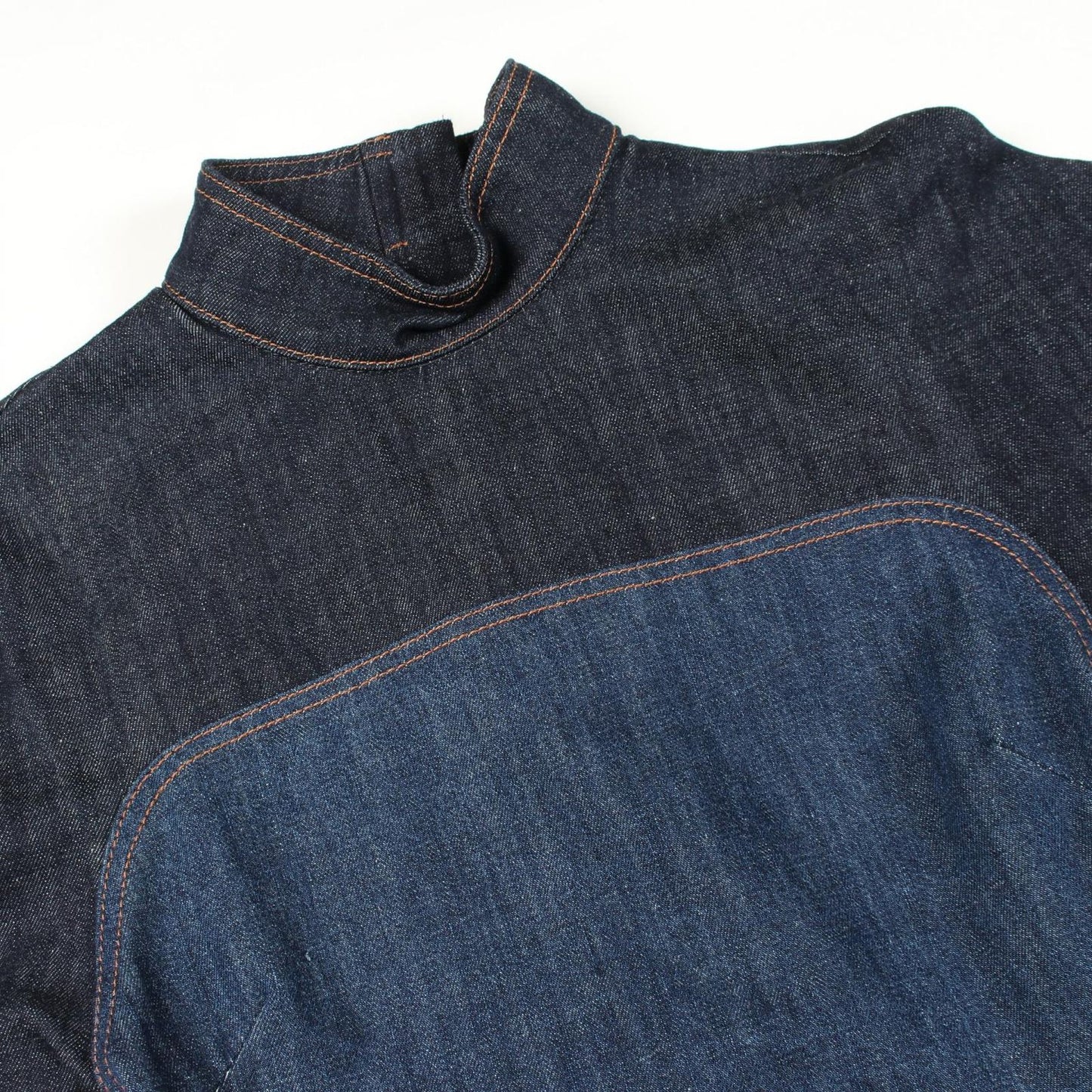 Fendi Dress Stand Color Long Sleeve Denim Cotton — view 6