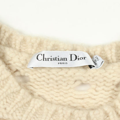 Dior Knit Crochet Short Sleeve Wool Cashmere Sweater — view 3