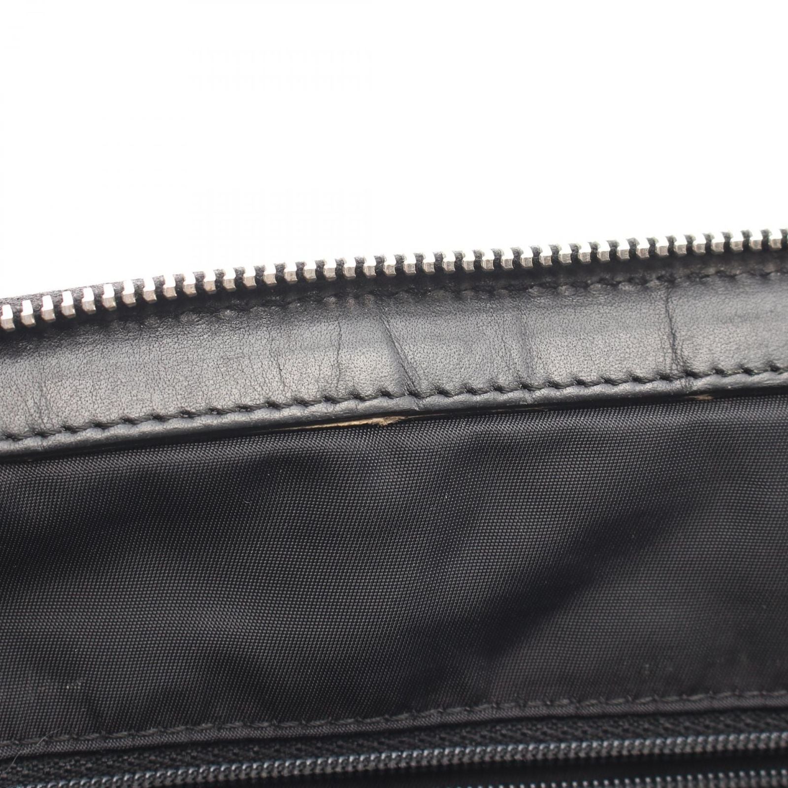 Dior Handbag Cannage Brea Black Nylon Leather — view 9