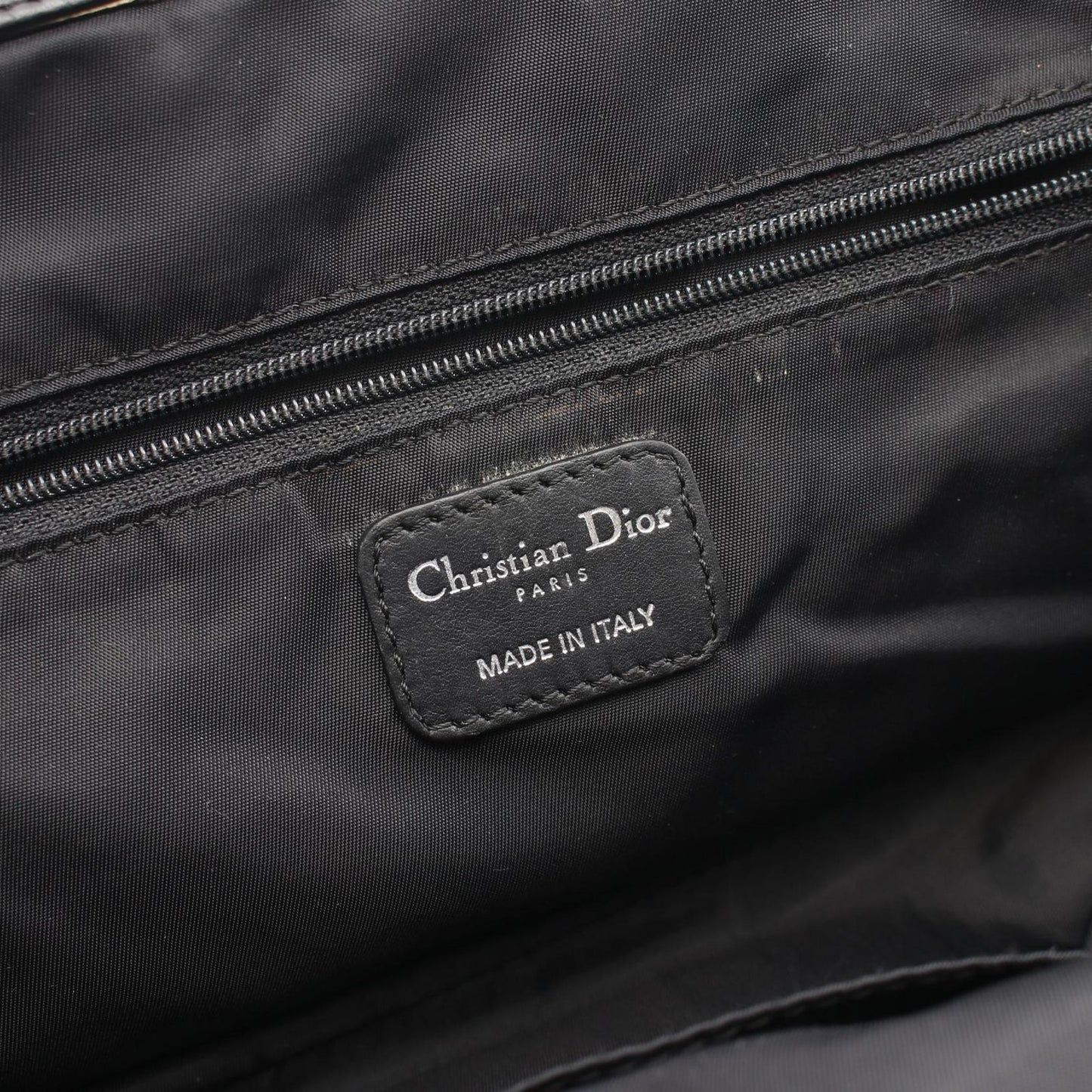 Dior Handbag Cannage Brea Black Nylon Leather — view 4