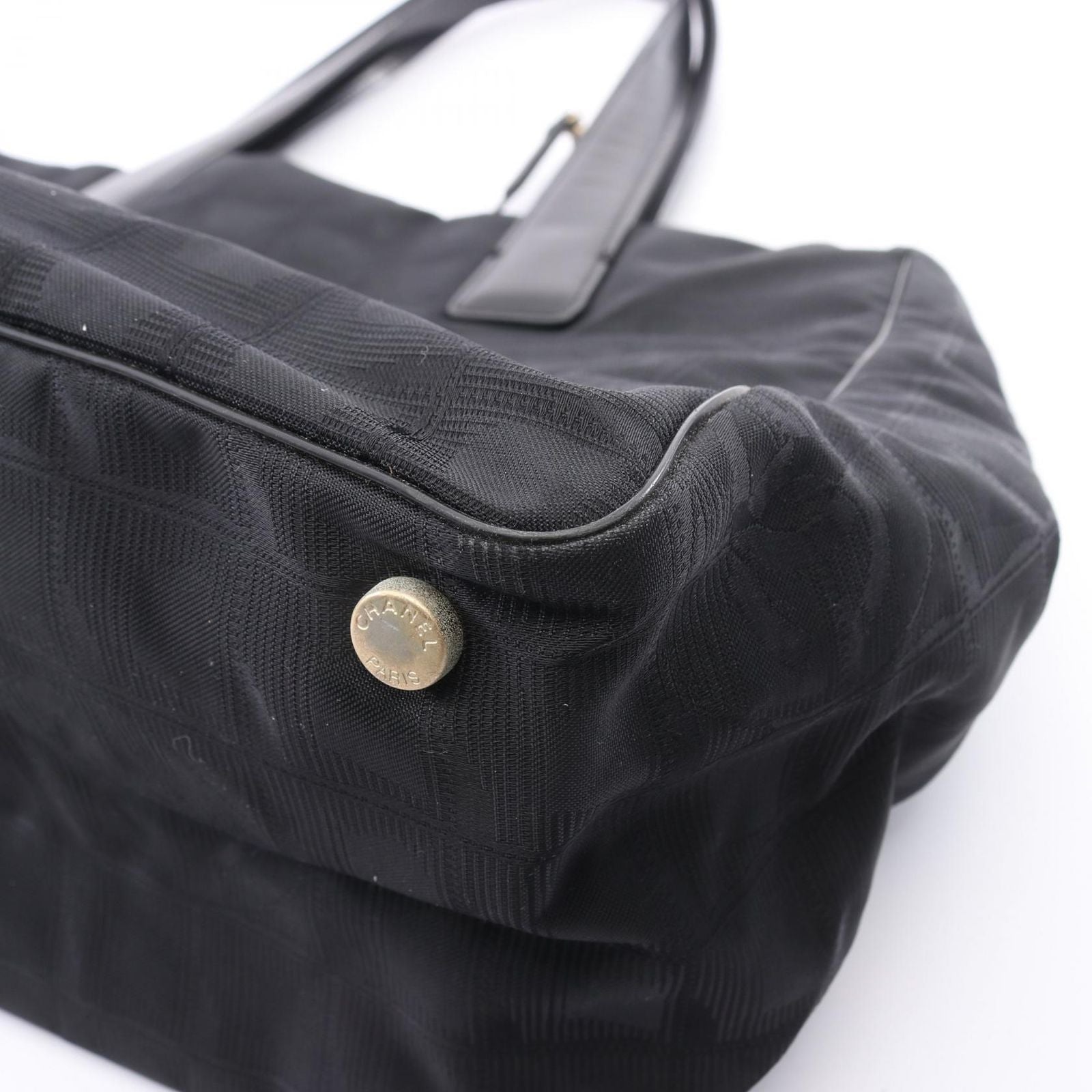 Chanel Tote New Travel Line Black Leather — view 6