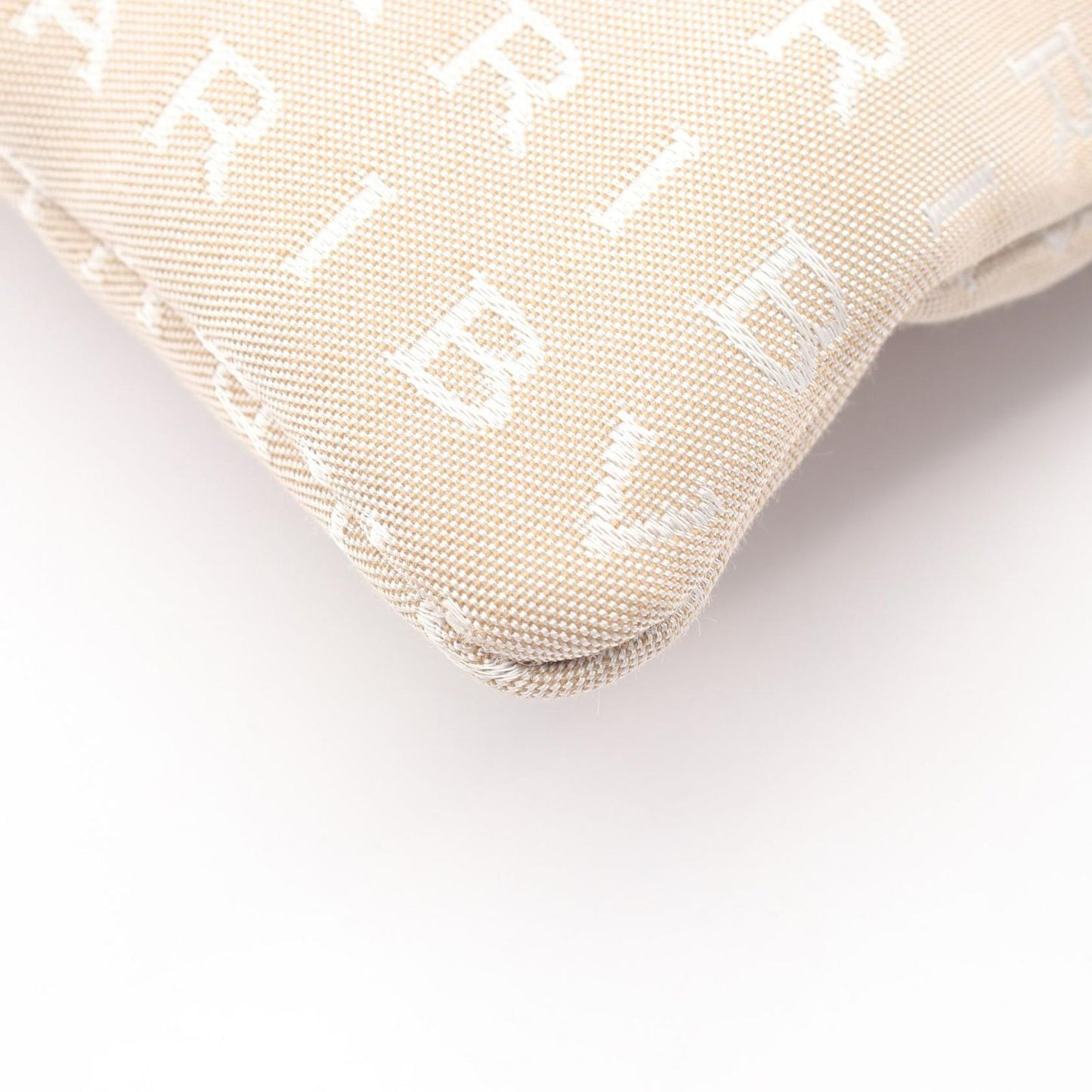 Bvlgari Shoulder Bag Logo Mania Beige Dark Brown Canvas Leather — view 5