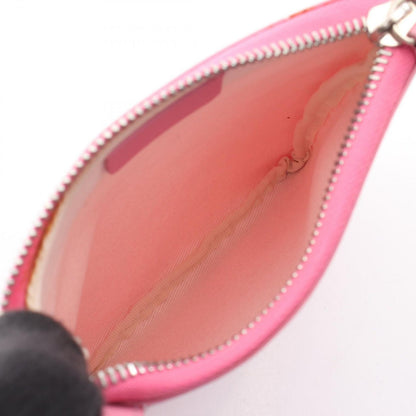 Bvlgari Shoulder Bag Logo Mania Pink Canvas Leather — view 3
