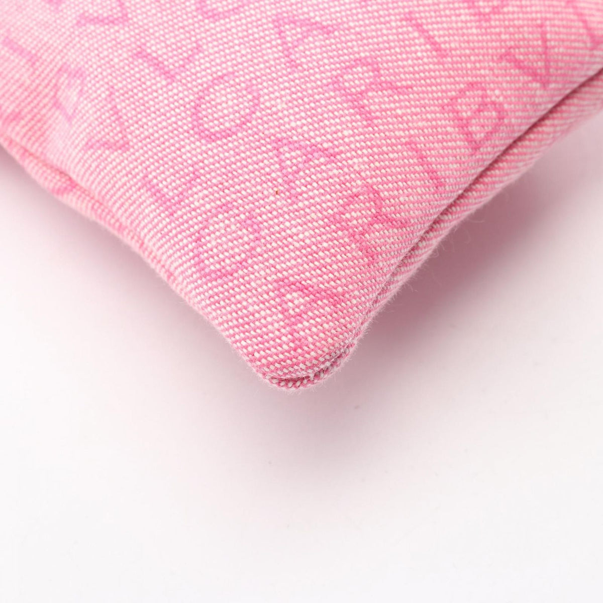 Bvlgari Shoulder Bag Logo Mania Pink Canvas Leather — view 5