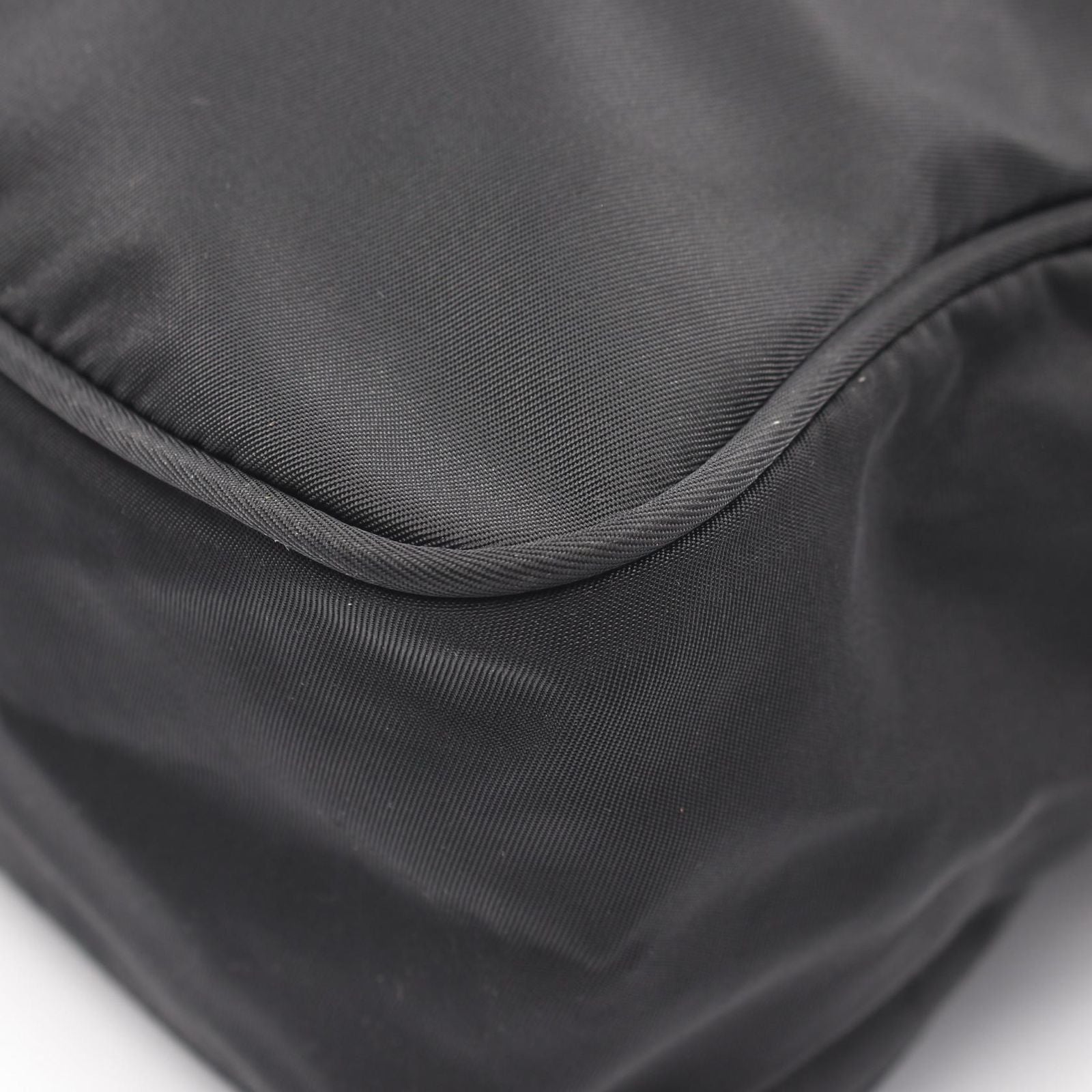 Prada Shoulder Bag Vela Sport Black Nylon Leather Triangle Logo — view 6
