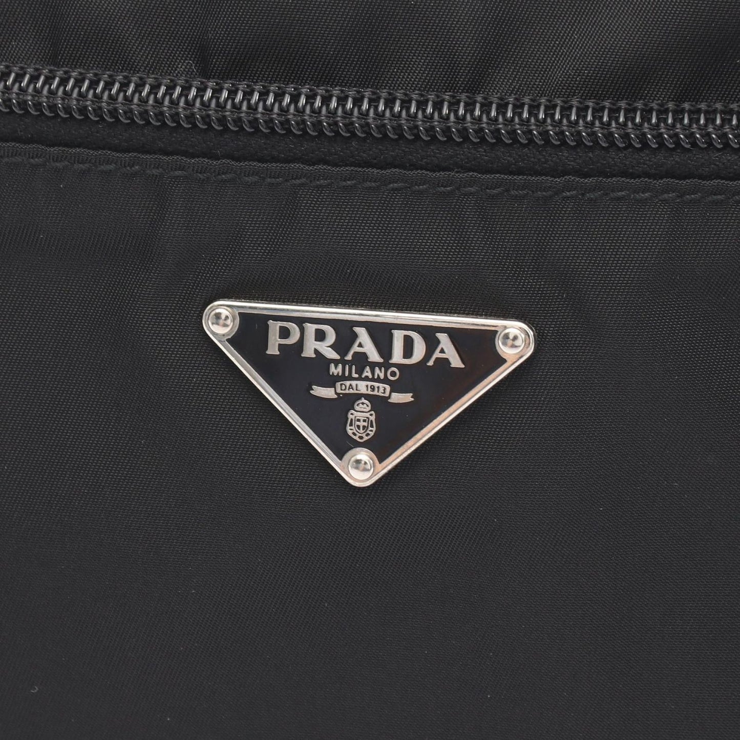 Prada Shoulder Bag Vela Sport Black Nylon Leather Triangle Logo — view 5