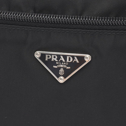 Prada Shoulder Bag Vela Sport Black Nylon Leather Triangle Logo — view 5