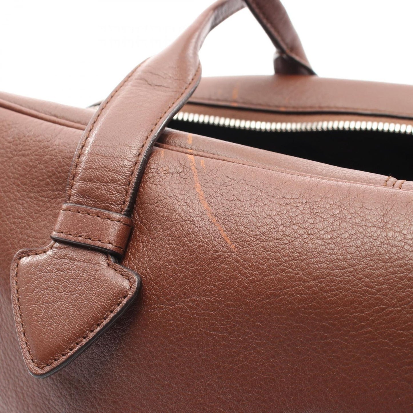 Loewe Tote Heritage Brown Leather Mini Boston — view 9