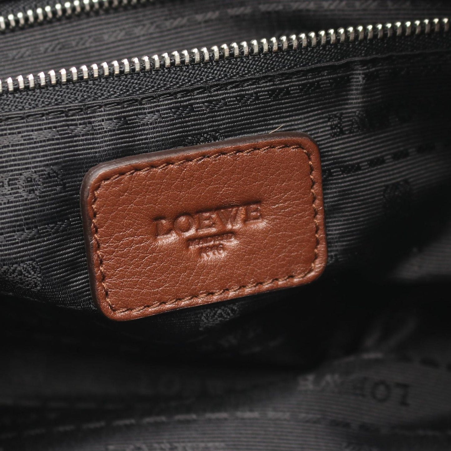 Loewe Tote Heritage Brown Leather Mini Boston — view 4