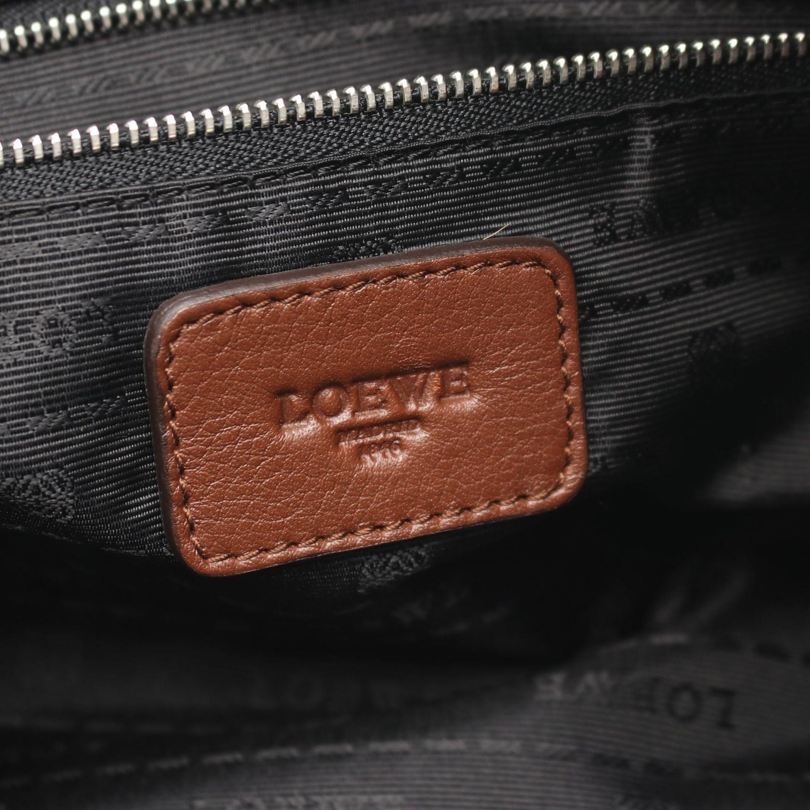 Loewe Tote Heritage Brown Leather Mini Boston — view 4