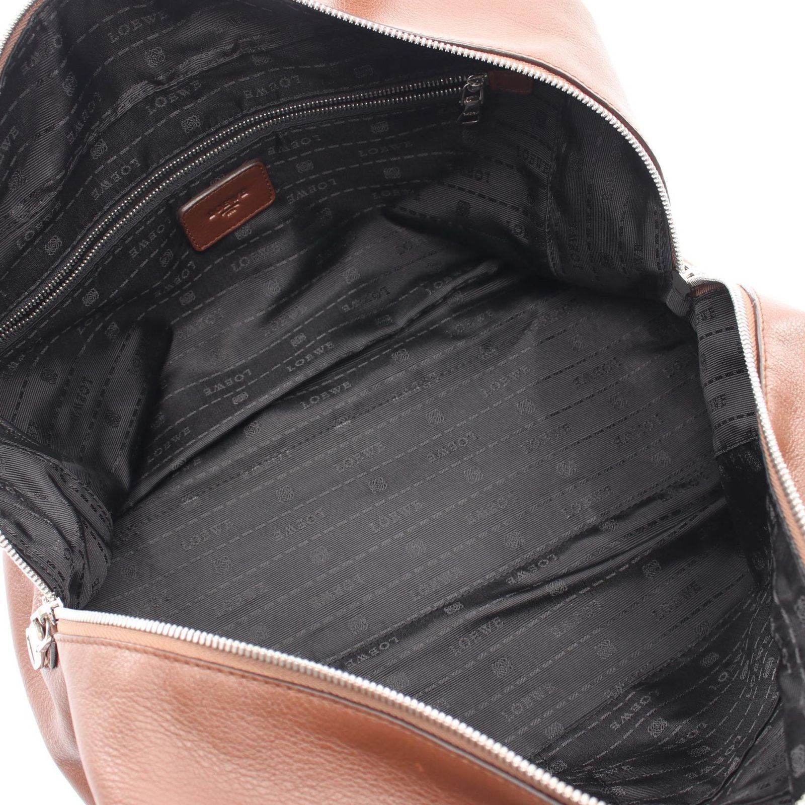 Loewe Tote Heritage Brown Leather Mini Boston — view 3