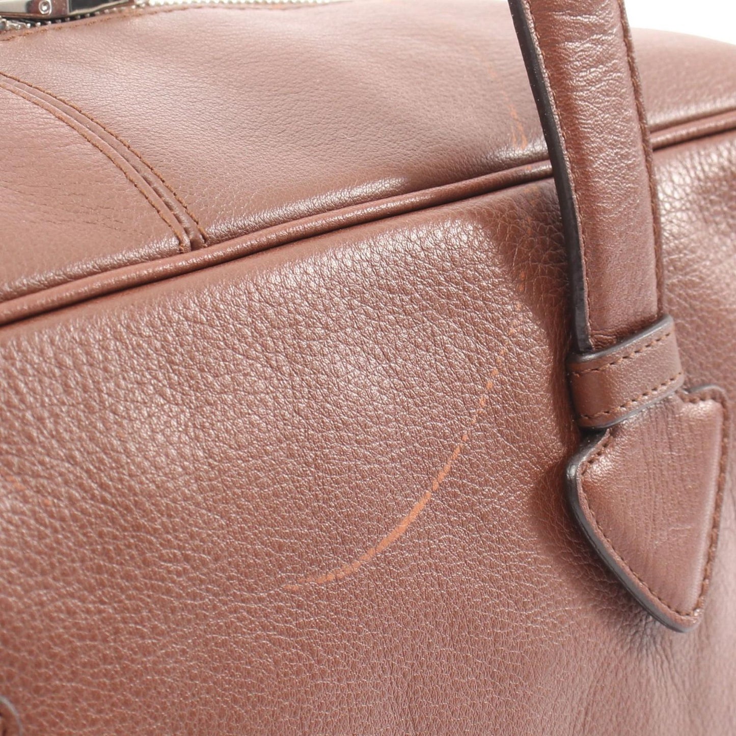 Loewe Tote Heritage Brown Leather Mini Boston — view 8