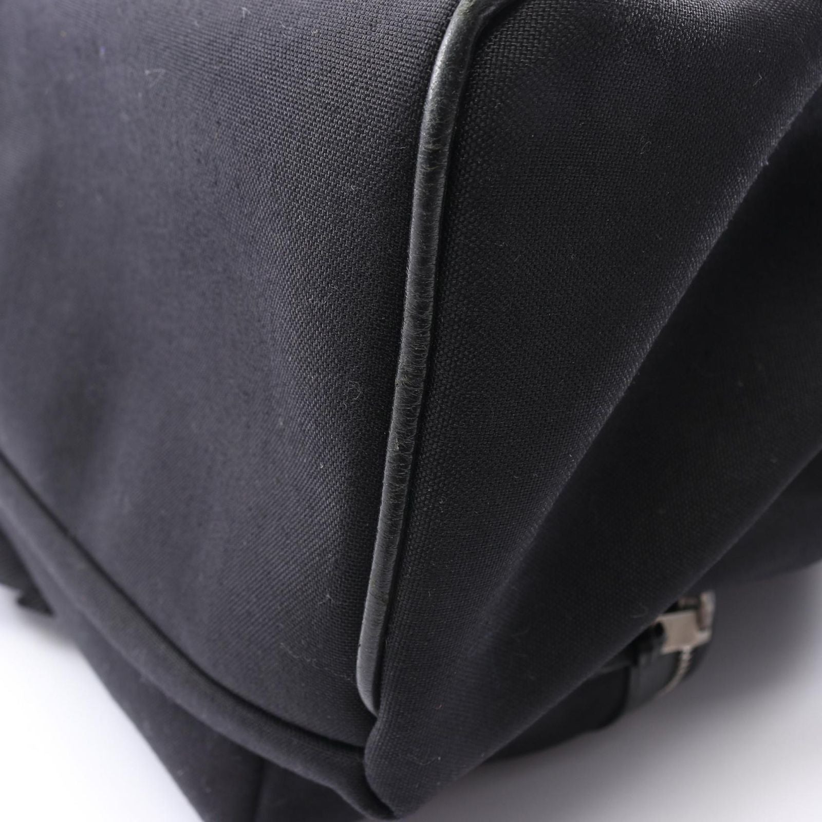 Saint Laurent Paris Backpack Black Canvas Leather — view 6