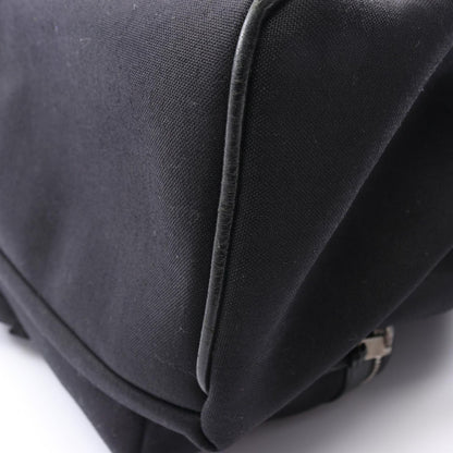 Saint Laurent Paris Backpack Black Canvas Leather — view 6