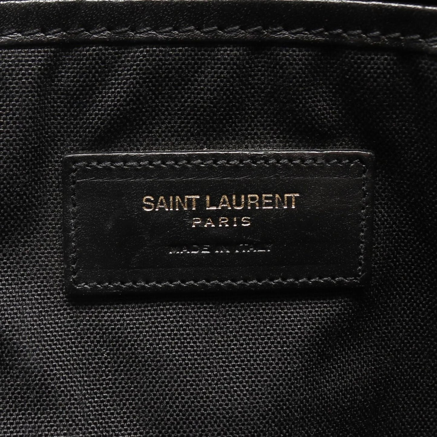 Saint Laurent Paris Backpack Black Canvas Leather — view 4