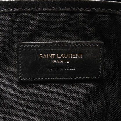 Saint Laurent Paris Backpack Black Canvas Leather — view 4