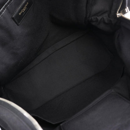 Saint Laurent Paris Backpack Black Canvas Leather — view 3