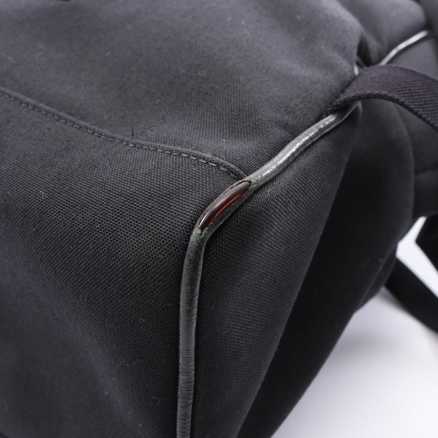 Saint Laurent Paris Backpack Black Canvas Leather — view 5