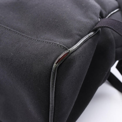 Saint Laurent Paris Backpack Black Canvas Leather — view 5