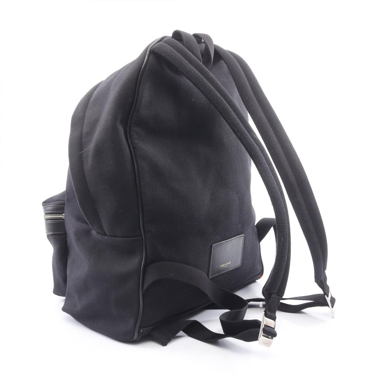 Saint Laurent Paris Backpack Black Canvas Leather — view 2