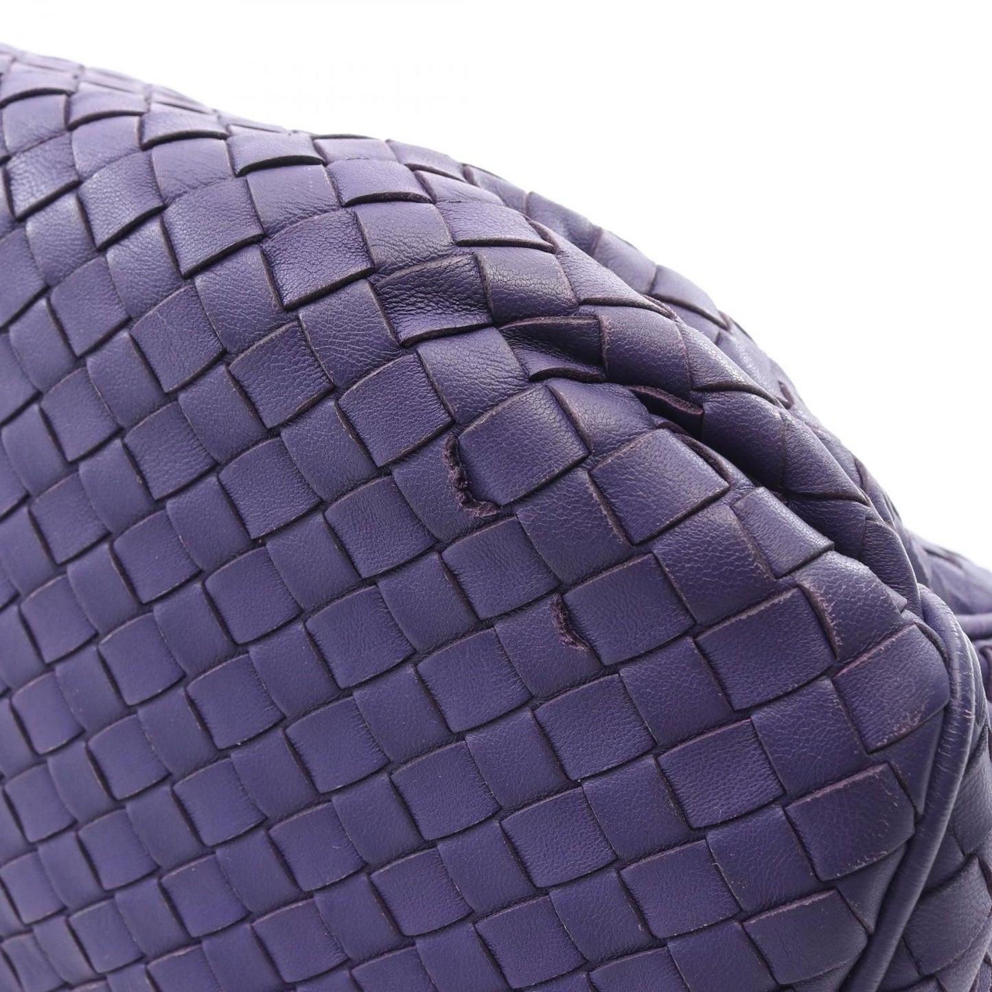 Bottega Veneta Shoulder Bag Intrecciato Purple Leather — view 6