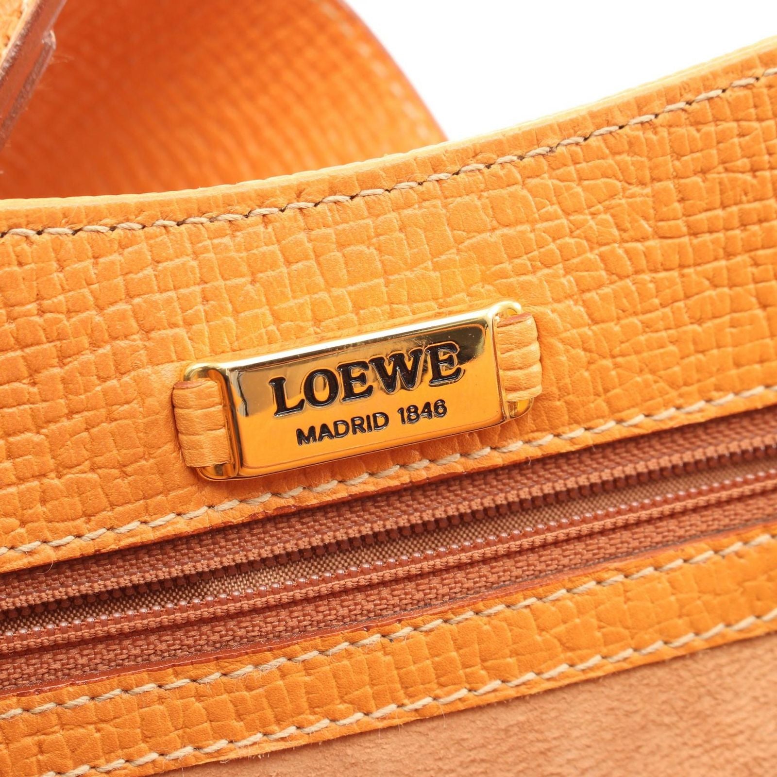Loewe Handbag Barcelona Brown Leather — view 4