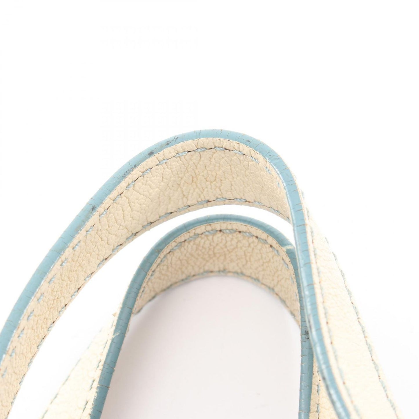 Celine Handbag C Macadam Light Blue Canvas Leather — view 7