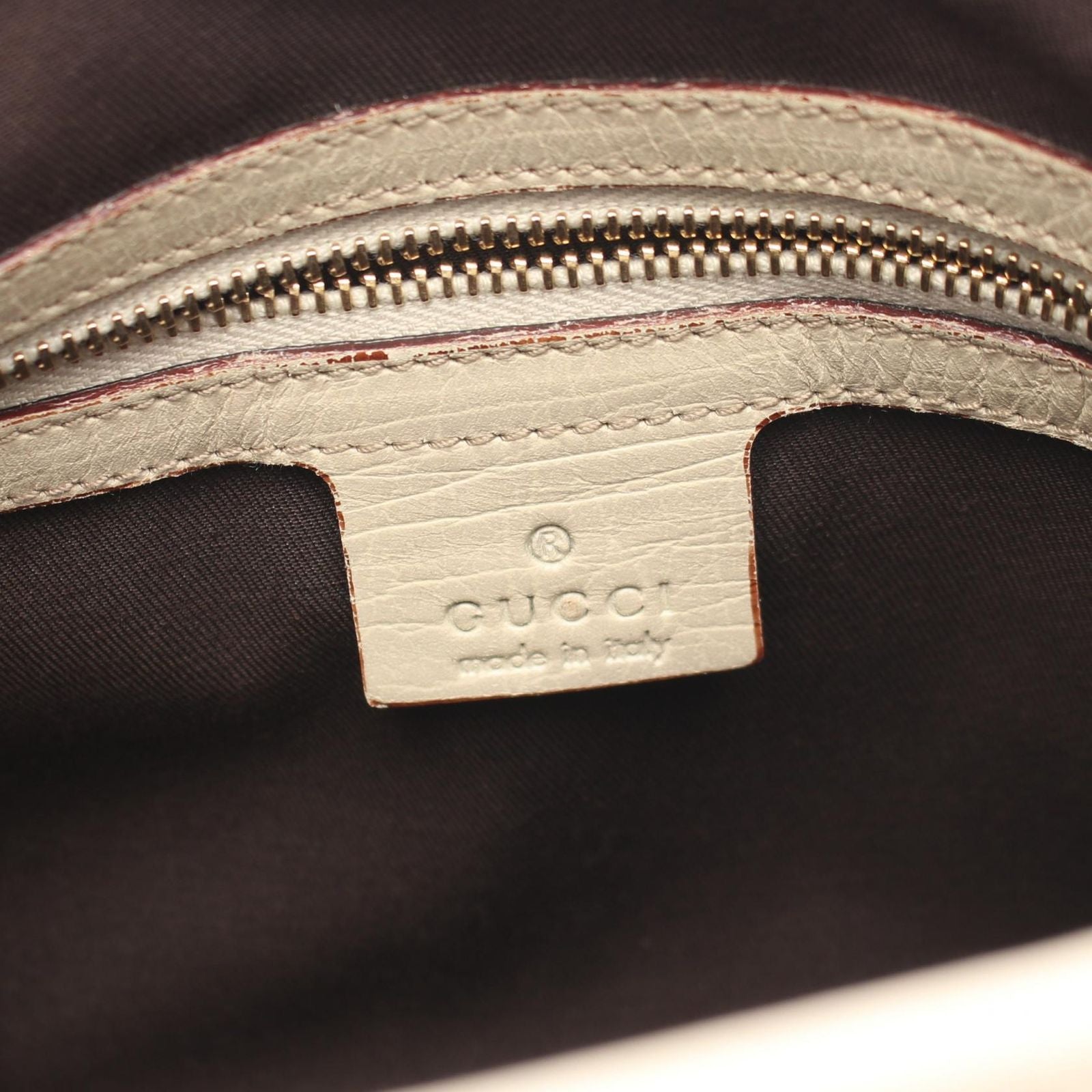 Gucci Shoulder Bag GG Canvas Beige Brown Ivory Shari Line — view 4