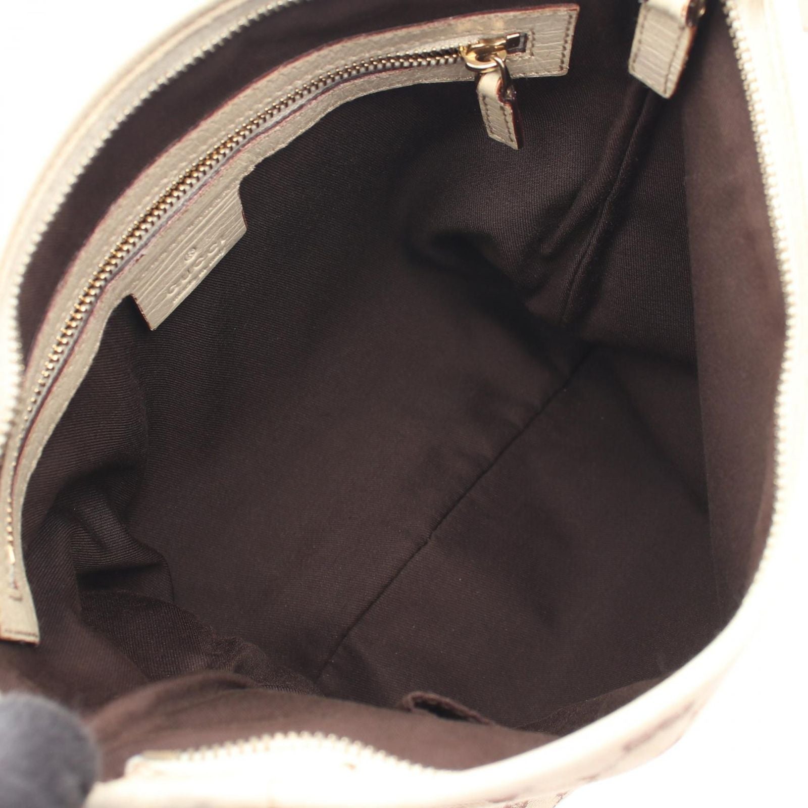 Gucci Shoulder Bag GG Canvas Beige Brown Ivory Shari Line — view 3