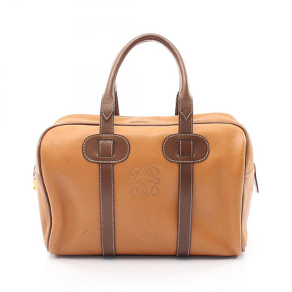 Loewe Tote Anagram Brown Dark Leather Boston