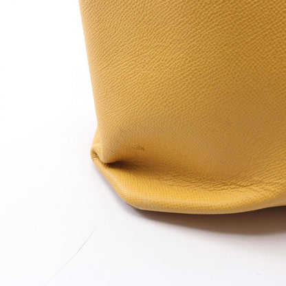 Chanel Tote with Charm Yellow Leather — view 7