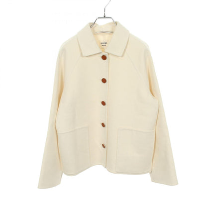 Hermes Soutien Collar Coat Series Button Cashmere