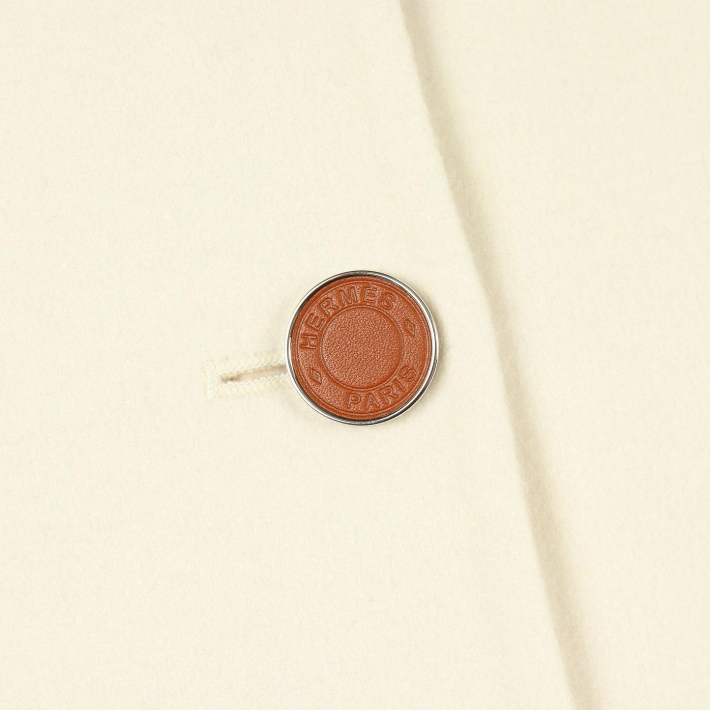 Hermes Soutien Collar Coat Series Button Cashmere — view 6