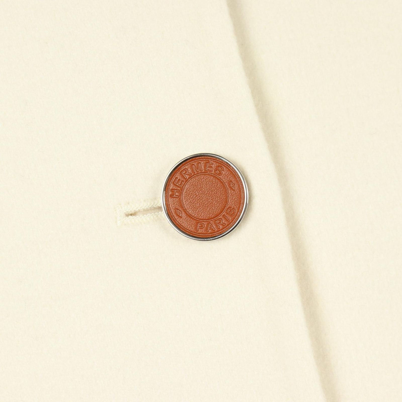 Hermes Soutien Collar Coat Series Button Cashmere — view 6