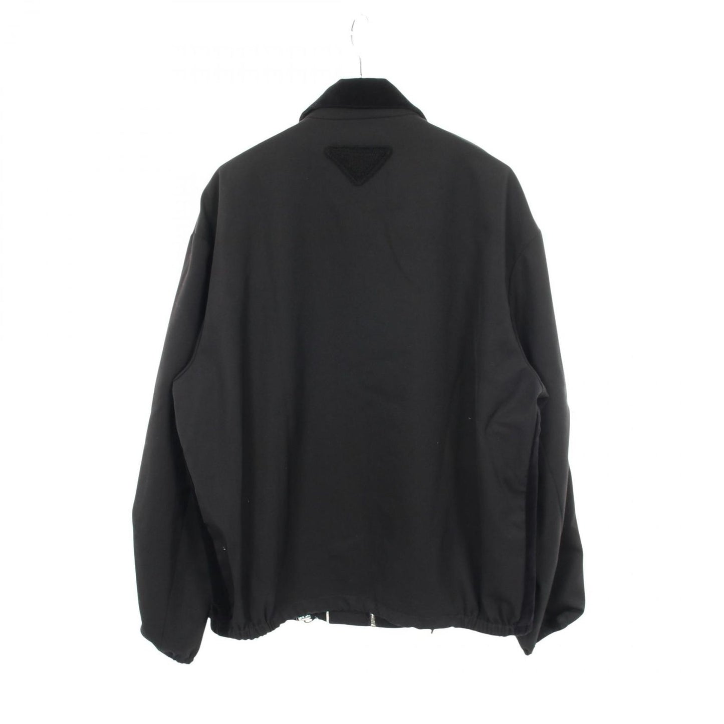 Prada Velour Contrast Zip Up Wool Jacket — view 2